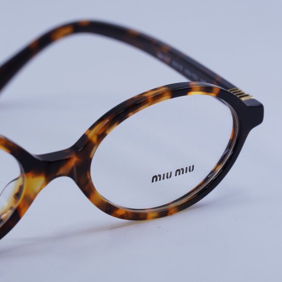 Miu Miu MU01XV VAU1O1 Eyeglasses Honey Havana 50mm Oval Frame - Picture 7 of 12
